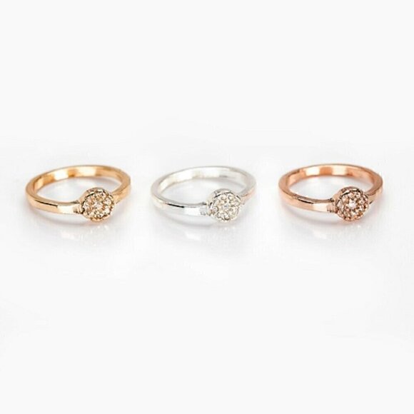 😍 3 for $15 Delicately Yours™ Midi Stacking Rings - Picture 1 of 1
